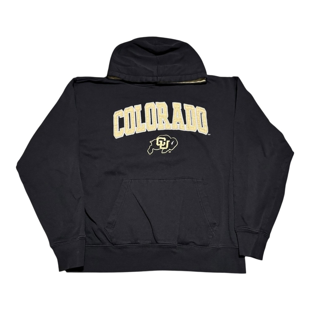 Colosseum University Colorado Buffaloes Cotton Blend Hoodie Sweatshirt Women's L